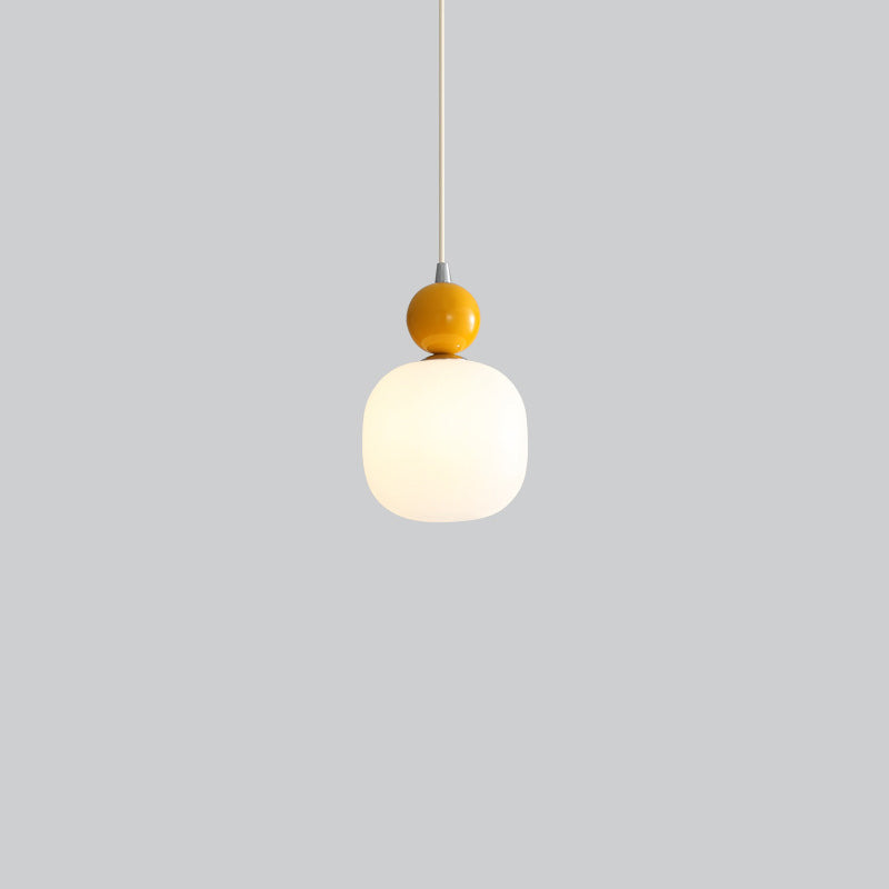 Contemporary Nordic Resin PE Ball Pendant Light for Bedside