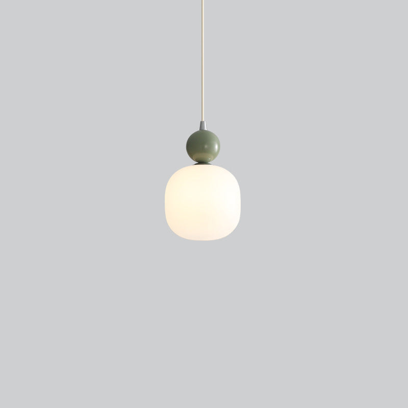 Contemporary Nordic Resin PE Ball Pendant Light for Bedside