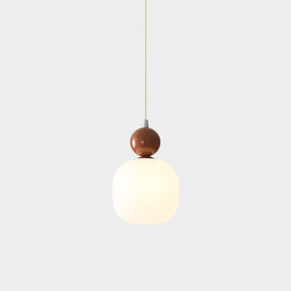 Contemporary Nordic Resin PE Ball Pendant Light for Bedside