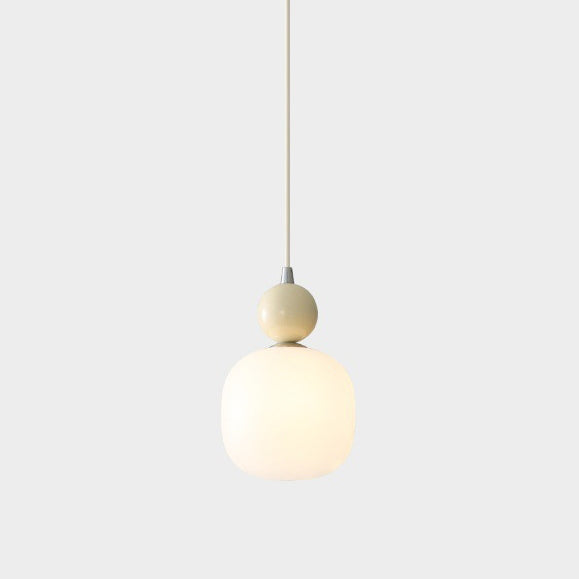 Contemporary Nordic Resin PE Ball Pendant Light for Bedside