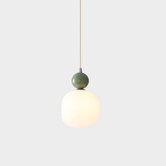 Contemporary Nordic Resin PE Ball Pendant Light for Bedside