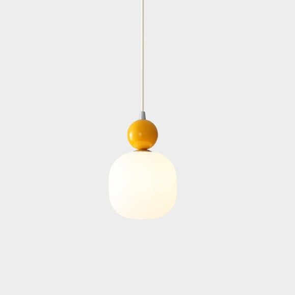 Contemporary Nordic Resin PE Ball Pendant Light for Bedside