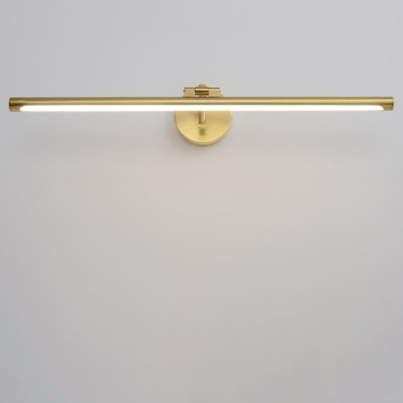 Modern Minimalist Copper LED Wall Sconce for Bathroom Vanity Lighting