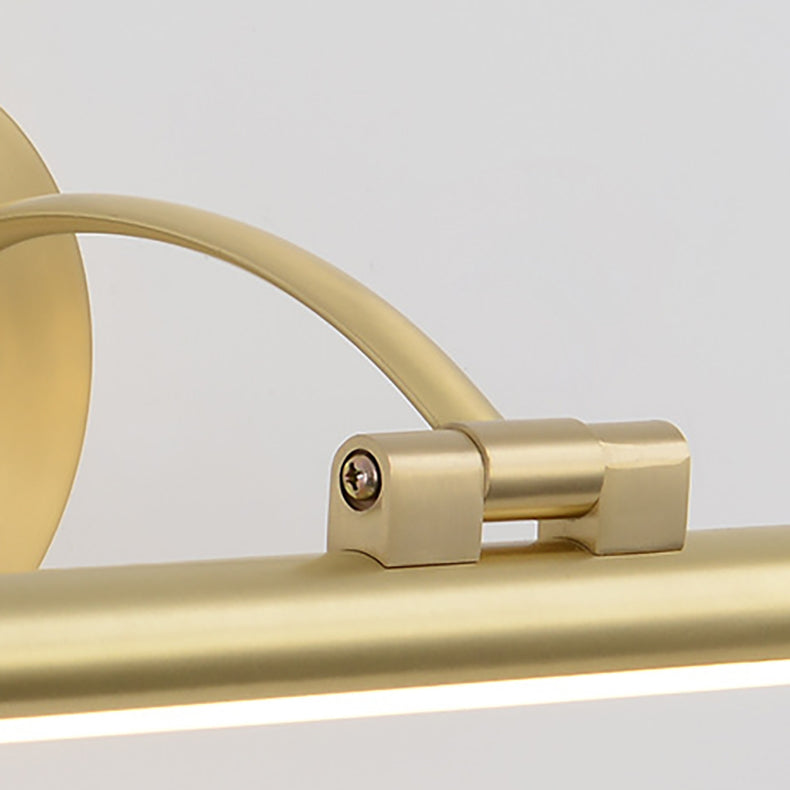 Modern Minimalist Copper LED Wall Sconce for Bathroom Vanity Lighting
