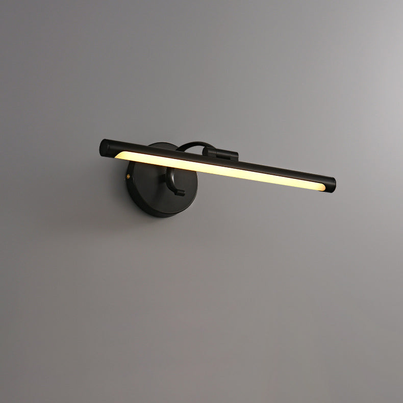 Modern Minimalist Copper LED Wall Sconce for Bathroom Vanity Lighting