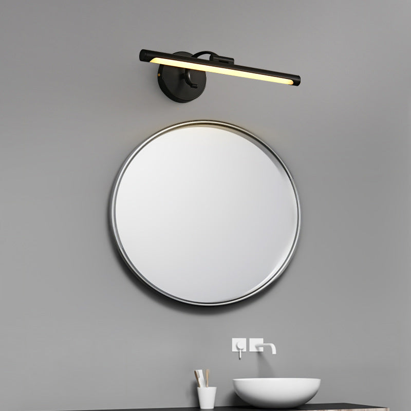 Modern Minimalist Copper LED Wall Sconce for Bathroom Vanity Lighting