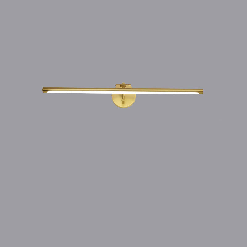 Modern Minimalist Copper LED Wall Sconce for Bathroom Vanity Lighting