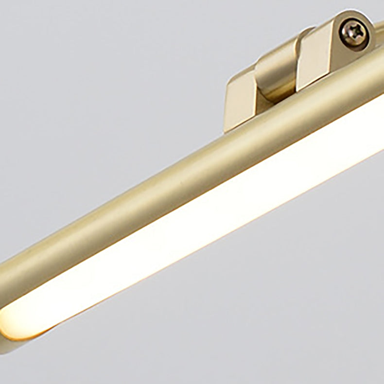 Modern Minimalist Copper LED Wall Sconce for Bathroom Vanity Lighting
