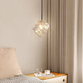Modern Minimalist Metal Glass Pendant Light for Bedside