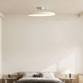 Modern Minimalist LED Semi-Flush Mount Ceiling Light - Adjustable Round Design for Bedroom