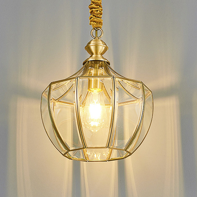 Modern Mid-Century Waterproof Copper Glazed Rhombic Cylinder Chandelier - 1/3/4 Light for Outdoor Patio