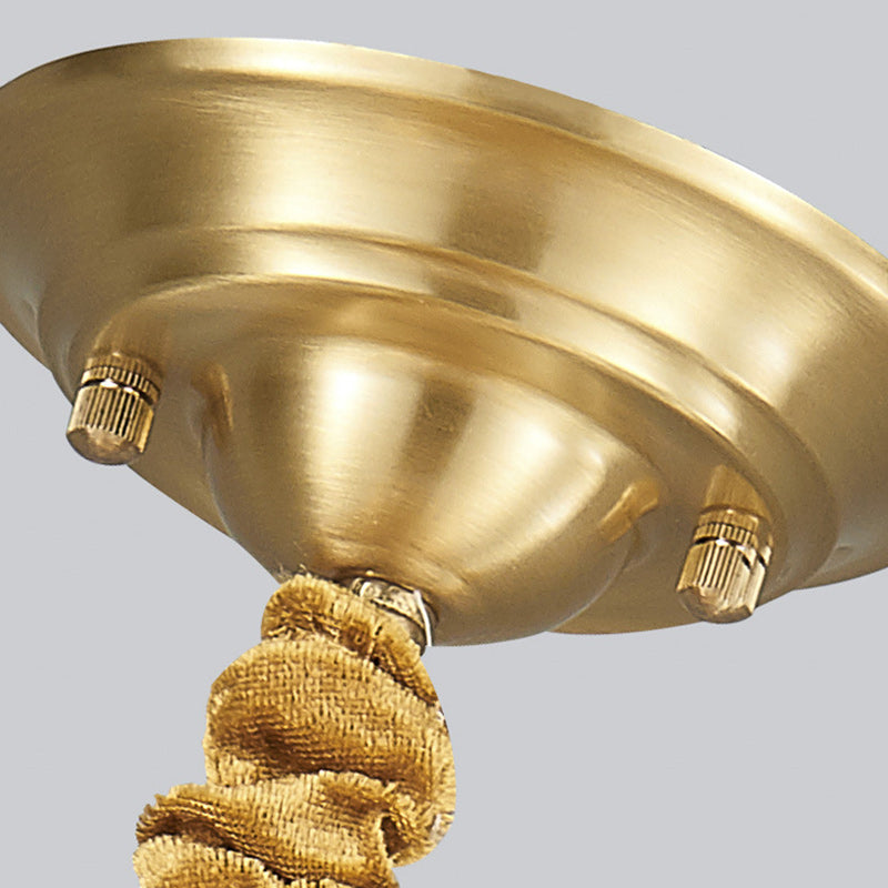 Modern Mid-Century Waterproof Copper Glazed Rhombic Cylinder Chandelier - 1/3/4 Light for Outdoor Patio