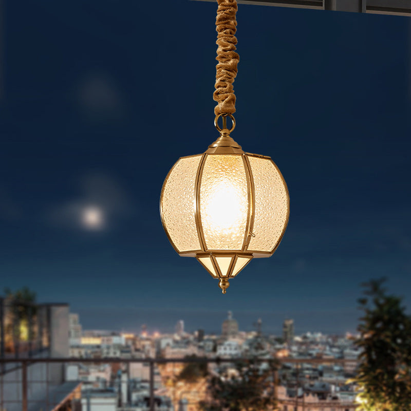 Modern Mid-Century Waterproof Copper Glazed Rhombic Cylinder Chandelier - 1/3/4 Light for Outdoor Patio
