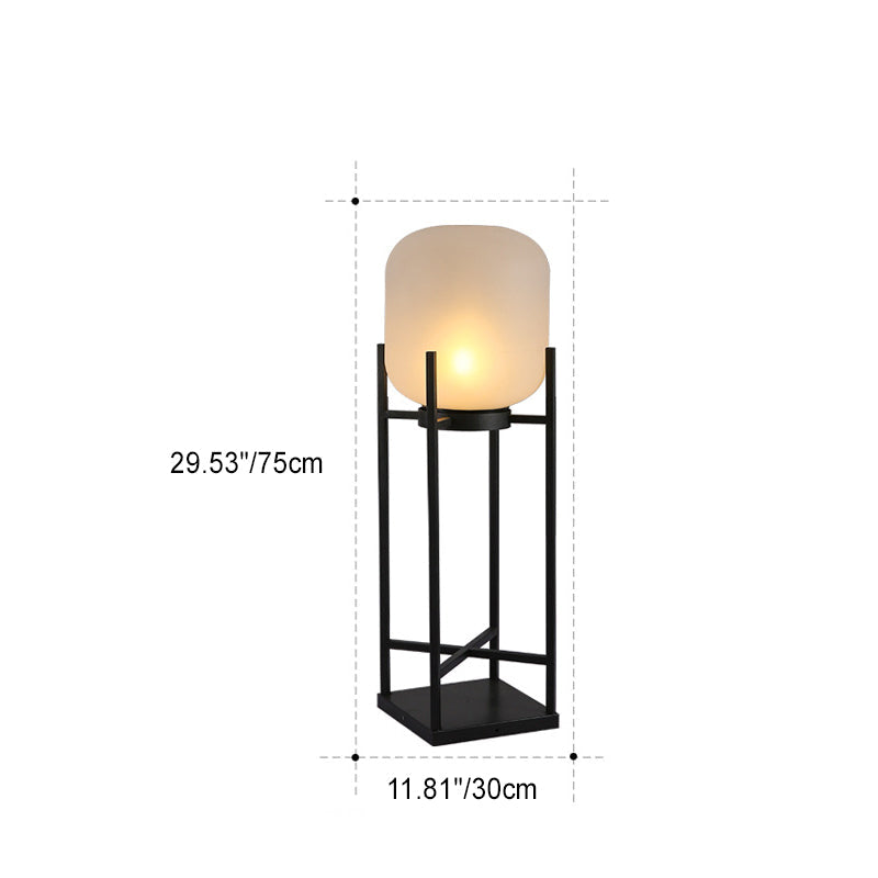 Modern Solar Waterproof LED Floor Lamp for Outdoor Patio - Stainless Steel & Acrylic Design