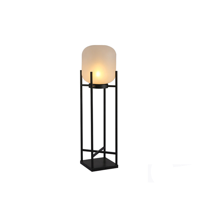 Modern Solar Waterproof LED Floor Lamp for Outdoor Patio - Stainless Steel & Acrylic Design