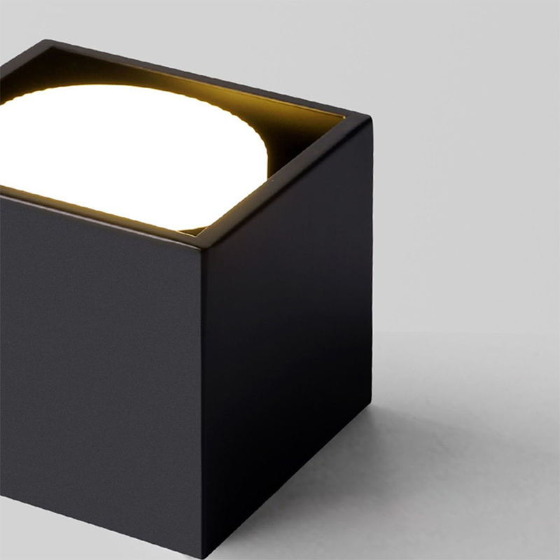 Modern Minimalist Iron Square Downlight Flush Mount Ceiling Light - 1/2/3/4-Light Design for Living Room