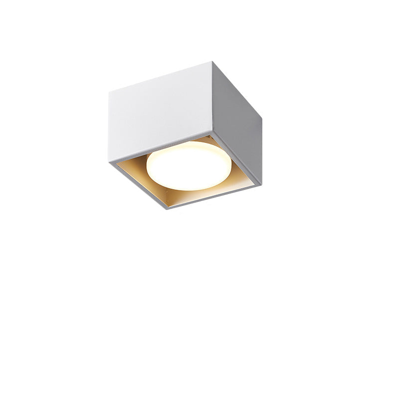 Modern Minimalist Iron Square Downlight Flush Mount Ceiling Light - 1/2/3/4-Light Design for Living Room