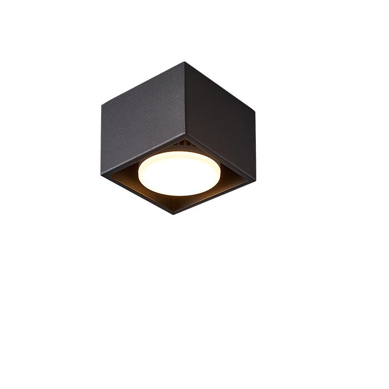 Modern Minimalist Iron Square Downlight Flush Mount Ceiling Light - 1/2/3/4-Light Design for Living Room