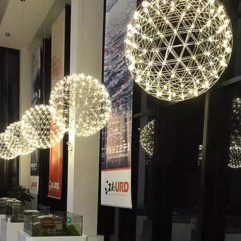 Contemporary Nordic Dandelion Pendant Light - Stainless Steel LED for Dining Room