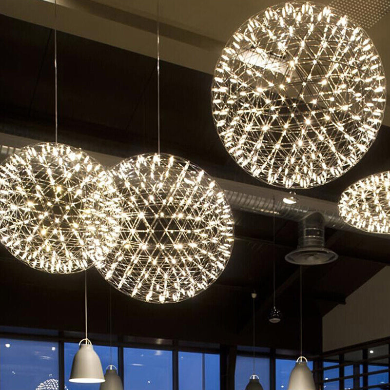 Contemporary Nordic Dandelion Pendant Light - Stainless Steel LED for Dining Room