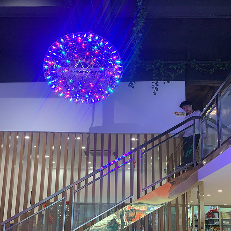 Contemporary Nordic Dandelion Pendant Light - Stainless Steel LED for Dining Room