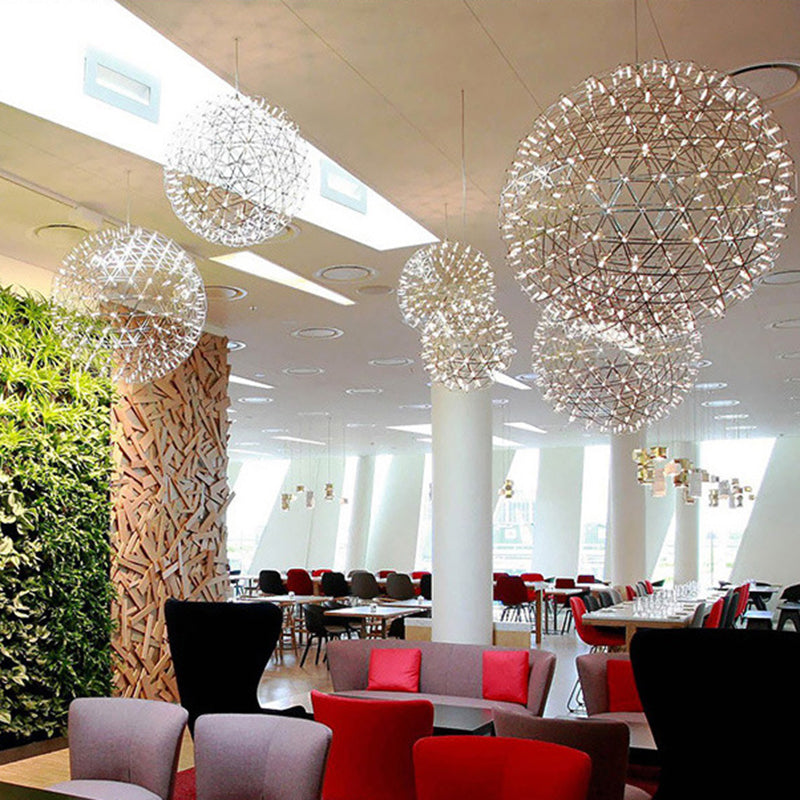 Contemporary Nordic Dandelion Pendant Light - Stainless Steel LED for Dining Room