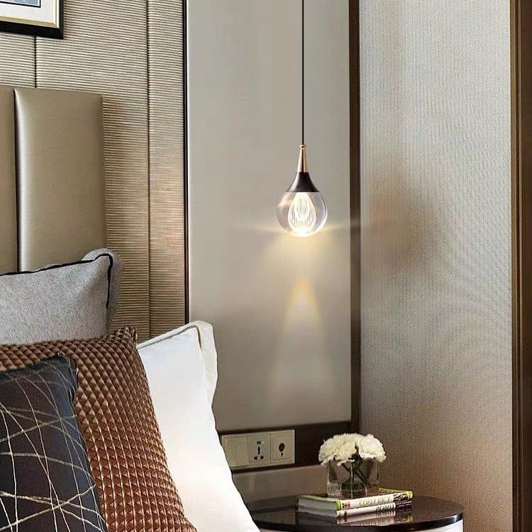Contemporary Crystal Ball Deer Jellyfish LED Pendant Light for Bedside Decor