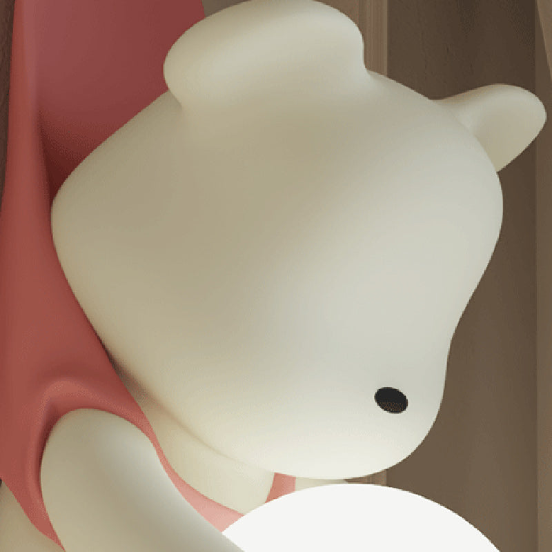 Contemporary Hanging Bear Resin PMMA 1-Light Wall Sconce Lamp Bedroom Decor Kids Room Lighting Creative Nursery Wall Art Unique Children's Room Illumination Trending Modern Wall Fixture