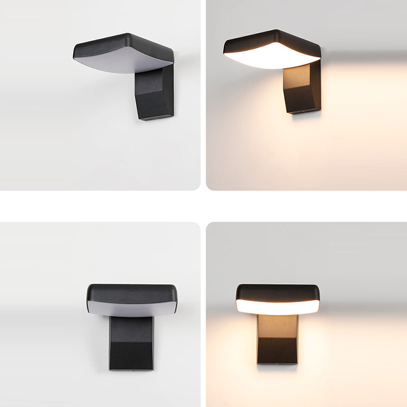 Modern Minimalist Waterproof Aluminum LED Wall Sconce - Outdoor Patio Lamp