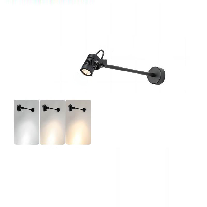 Modern Waterproof Aluminum LED Wall Sconce - Adjustable Cylinder Outdoor Lamp for Patio
