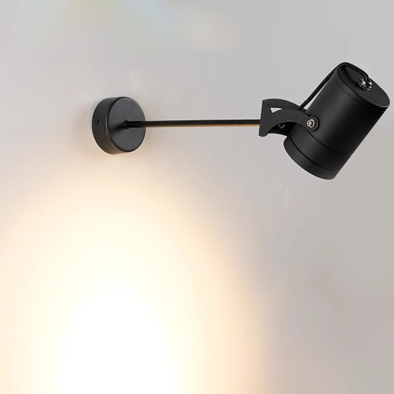 Modern Waterproof Aluminum LED Wall Sconce - Adjustable Cylinder Outdoor Lamp for Patio