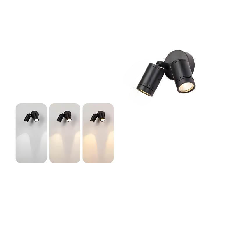 Modern Waterproof Aluminum LED Wall Sconce - Adjustable Cylinder Outdoor Lamp for Patio