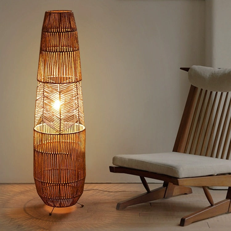 Traditional Japanese Weaving Iron Paper Cord Floor Lamp - 1-Light Column Design for Living Room

Enhance your living space with this elegant Traditional Japanese Weaving Iron Paper Cord Floor Lamp. Featuring a stylish column design, this 1-light standing