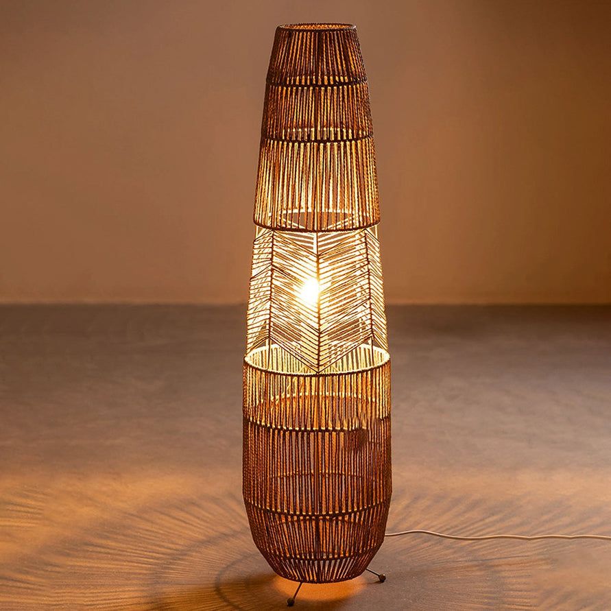 Traditional Japanese Weaving Iron Paper Cord Floor Lamp - 1-Light Column Design for Living Room

Enhance your living space with this elegant Traditional Japanese Weaving Iron Paper Cord Floor Lamp. Featuring a stylish column design, this 1-light standing