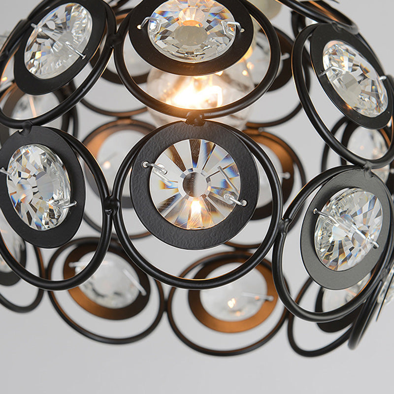 Contemporary Nordic Iron Crystal Ball Semi-Flush Mount Ceiling Light for Hallway

Elevate your hallway decor with this sleek and stylish contemporary semi-flush mount ceiling light. Featuring a stunning design that combines Nordic iron with a striking cry