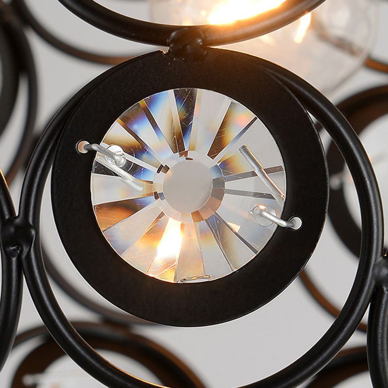 Contemporary Nordic Iron Crystal Ball Semi-Flush Mount Ceiling Light for Hallway

Elevate your hallway decor with this sleek and stylish contemporary semi-flush mount ceiling light. Featuring a stunning design that combines Nordic iron with a striking cry