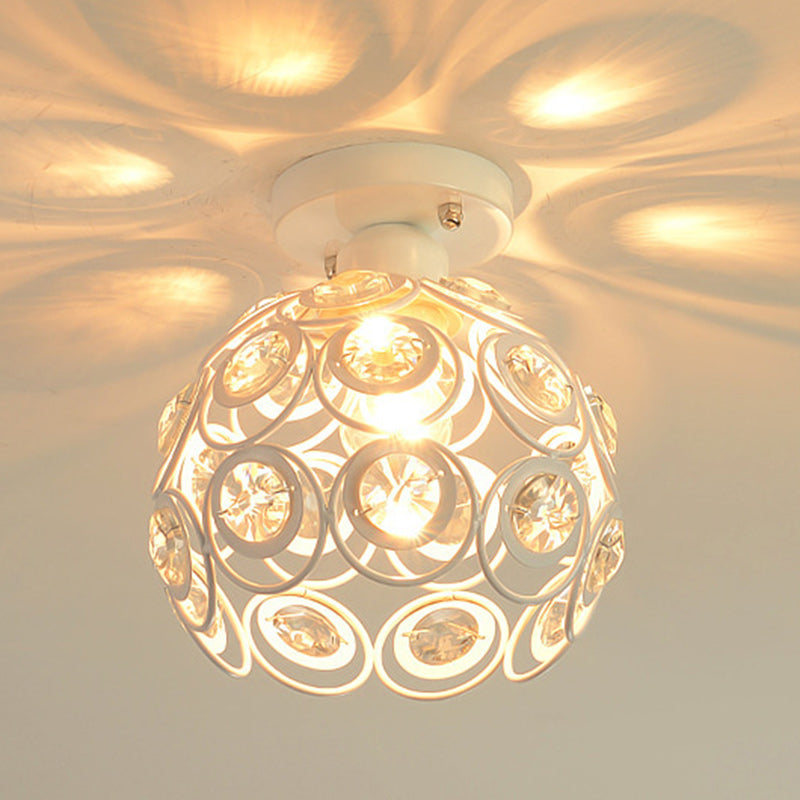 Contemporary Nordic Iron Crystal Ball Semi-Flush Mount Ceiling Light for Hallway

Elevate your hallway decor with this sleek and stylish contemporary semi-flush mount ceiling light. Featuring a stunning design that combines Nordic iron with a striking cry