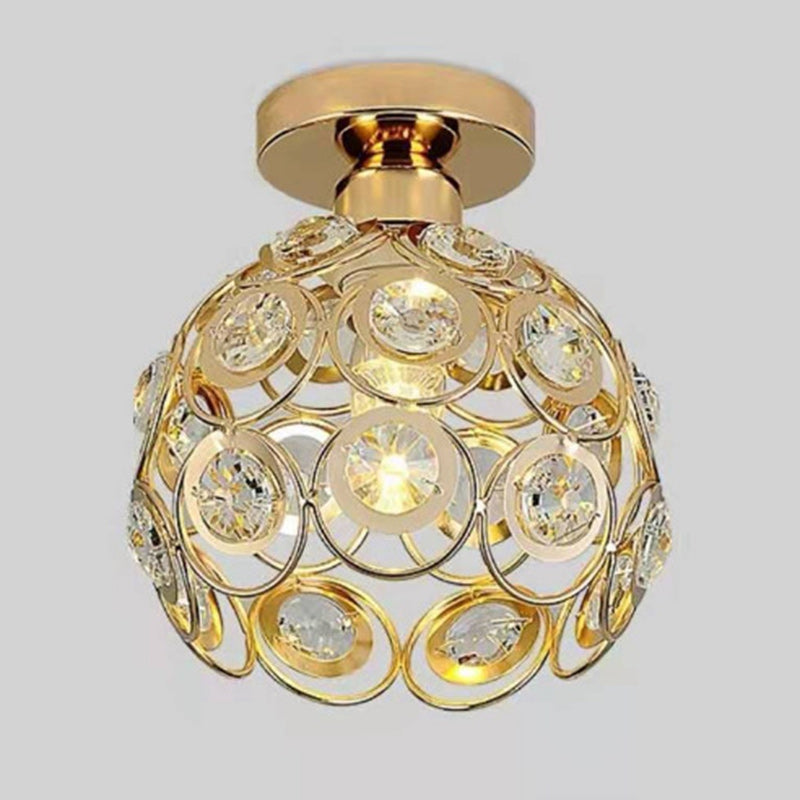 Contemporary Nordic Iron Crystal Ball Semi-Flush Mount Ceiling Light for Hallway

Elevate your hallway decor with this sleek and stylish contemporary semi-flush mount ceiling light. Featuring a stunning design that combines Nordic iron with a striking cry