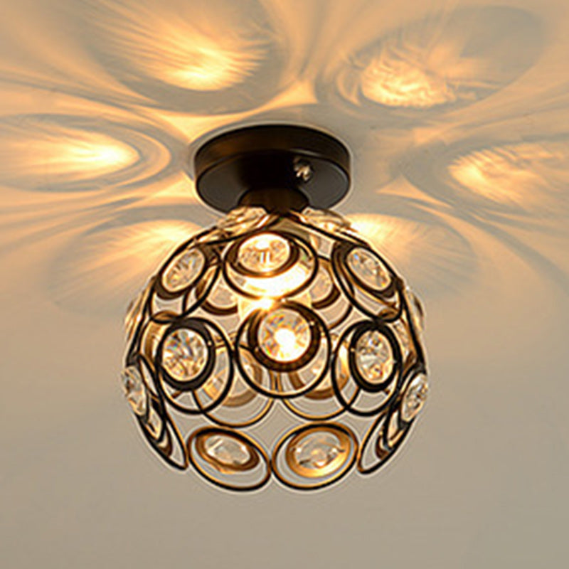 Contemporary Nordic Iron Crystal Ball Semi-Flush Mount Ceiling Light for Hallway

Elevate your hallway decor with this sleek and stylish contemporary semi-flush mount ceiling light. Featuring a stunning design that combines Nordic iron with a striking cry