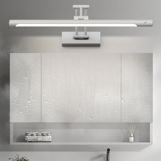 Modern Iron Waterproof Motion Sensor LED Wall Sconce - Adjustable Bathroom Vanity Light