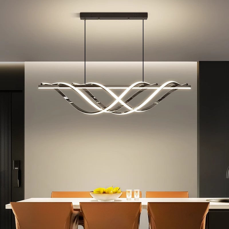 Contemporary Art Deco Aluminum Silica LED Chandelier for Dining Room  

Enhance your dining experience with our stunning Contemporary Art Deco Aluminum Silica Strip Geometrical LED Chandelier. This elegant island light perfectly combines modern design wit