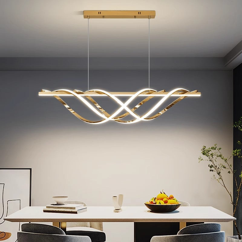 Contemporary Art Deco Aluminum Silica LED Chandelier for Dining Room  

Enhance your dining experience with our stunning Contemporary Art Deco Aluminum Silica Strip Geometrical LED Chandelier. This elegant island light perfectly combines modern design wit