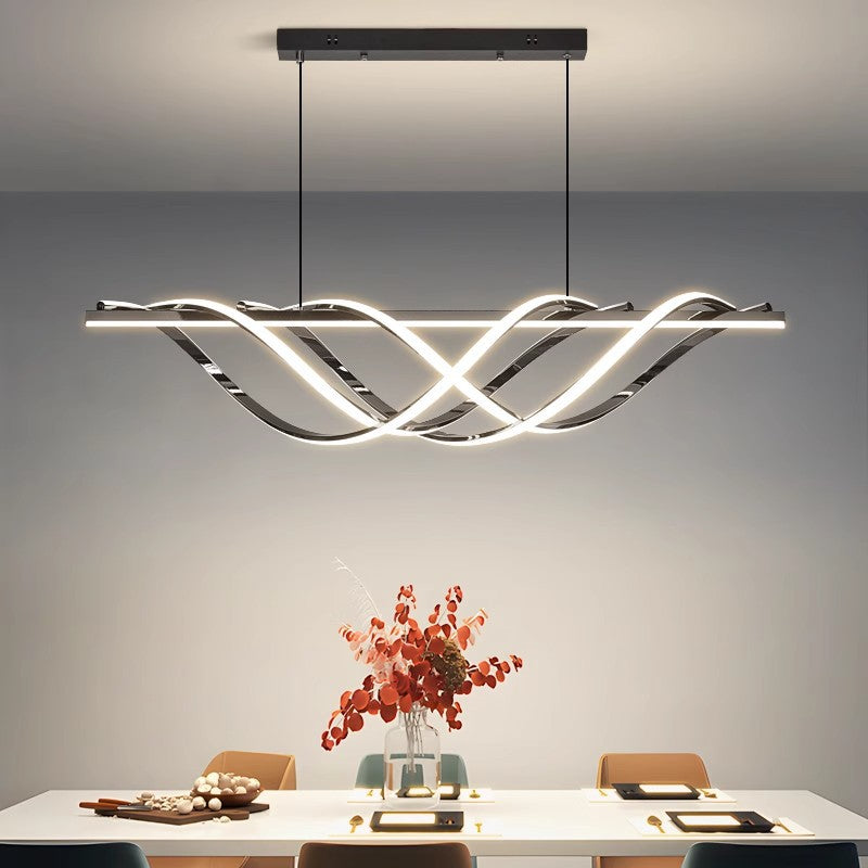 Contemporary Art Deco Aluminum Silica LED Chandelier for Dining Room  

Enhance your dining experience with our stunning Contemporary Art Deco Aluminum Silica Strip Geometrical LED Chandelier. This elegant island light perfectly combines modern design wit