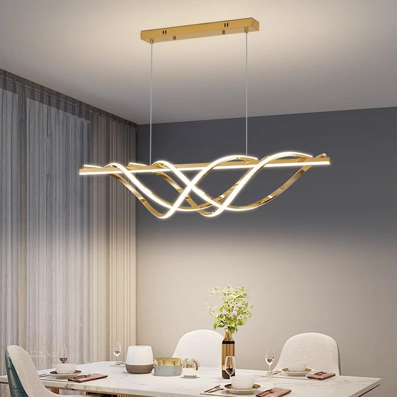 Contemporary Art Deco Aluminum Silica LED Chandelier for Dining Room  

Enhance your dining experience with our stunning Contemporary Art Deco Aluminum Silica Strip Geometrical LED Chandelier. This elegant island light perfectly combines modern design wit