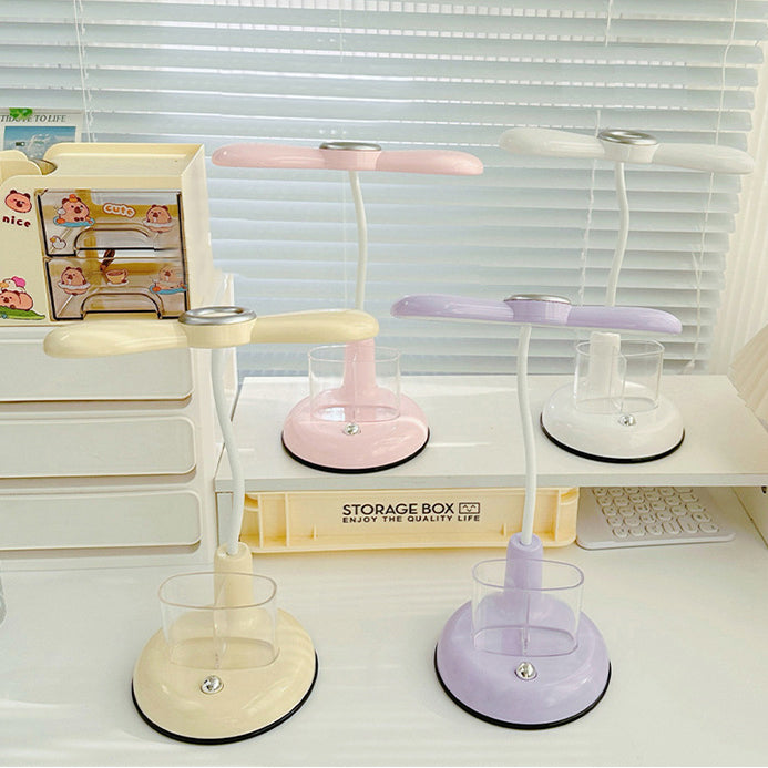 Modern Simplicity Kids Adjustable Rechargeable ABS Strip Pen Container LED Desk Lamp Study Light Table Lamp for Kids Bedroom Reading Homework Study Room Night Light Adjustable Brightness Portable USB Charging with Pen Holder Stationary Organizer