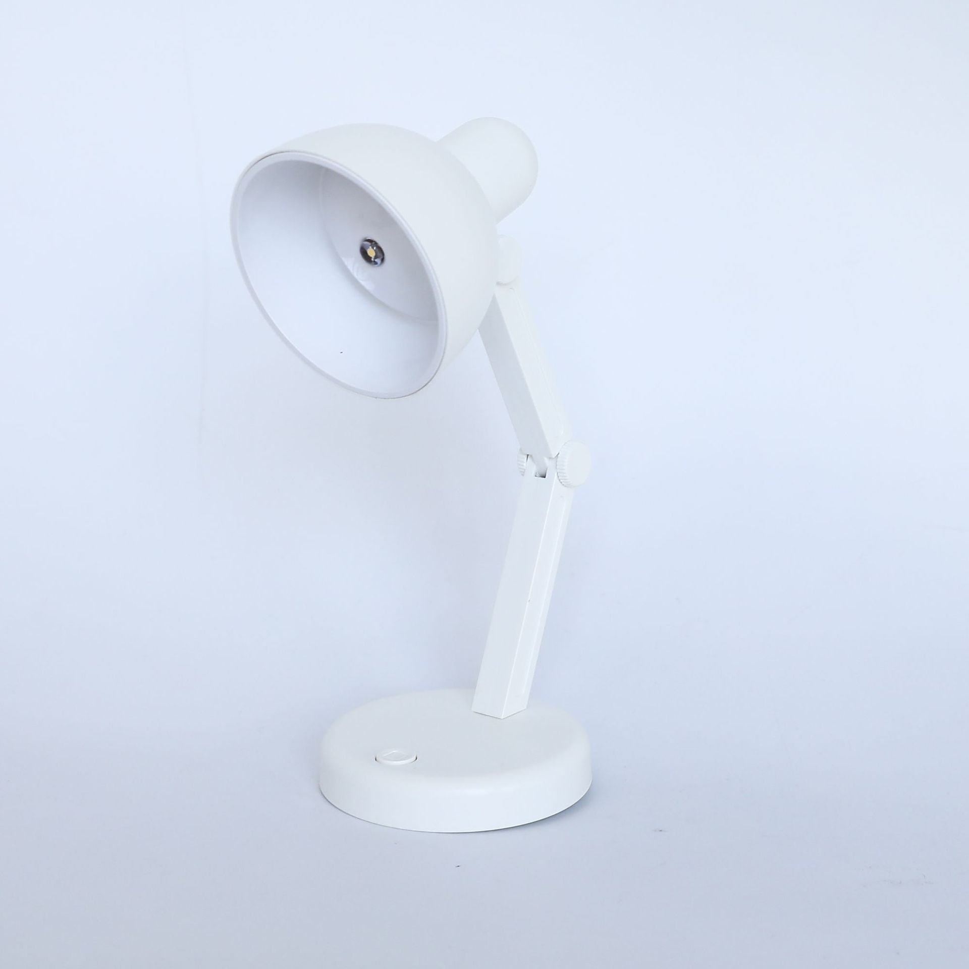 Modern Simplicity ABS Battery Foldable Round LED Desk Lamp for Study