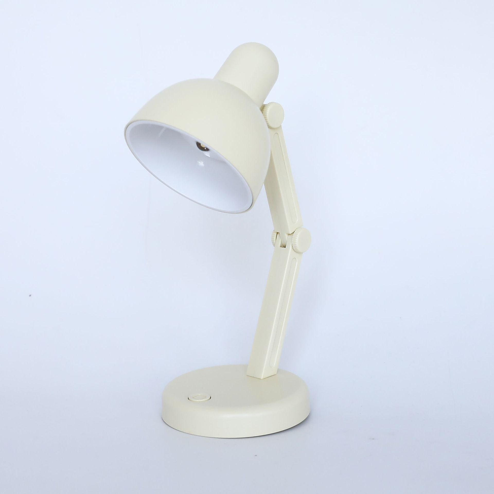 Modern Simplicity ABS Battery Foldable Round LED Desk Lamp for Study, Adjustable Brightness, Portable Rechargeable Light for Home Office, Eye-Caring Reading Lamp, Space-Saving Design, Energy Efficient Lighting Solution