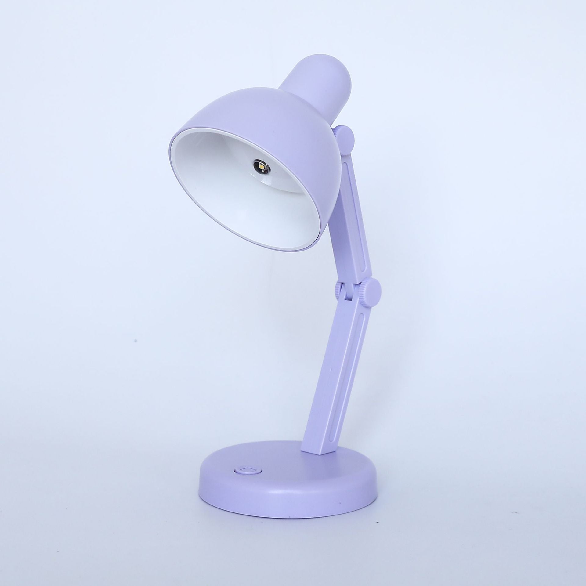 Modern Simplicity ABS Battery Foldable Round LED Desk Lamp for Study, Adjustable Brightness, Portable Rechargeable Light for Home Office, Eye-Caring Reading Lamp, Space-Saving Design, Energy Efficient Lighting Solution