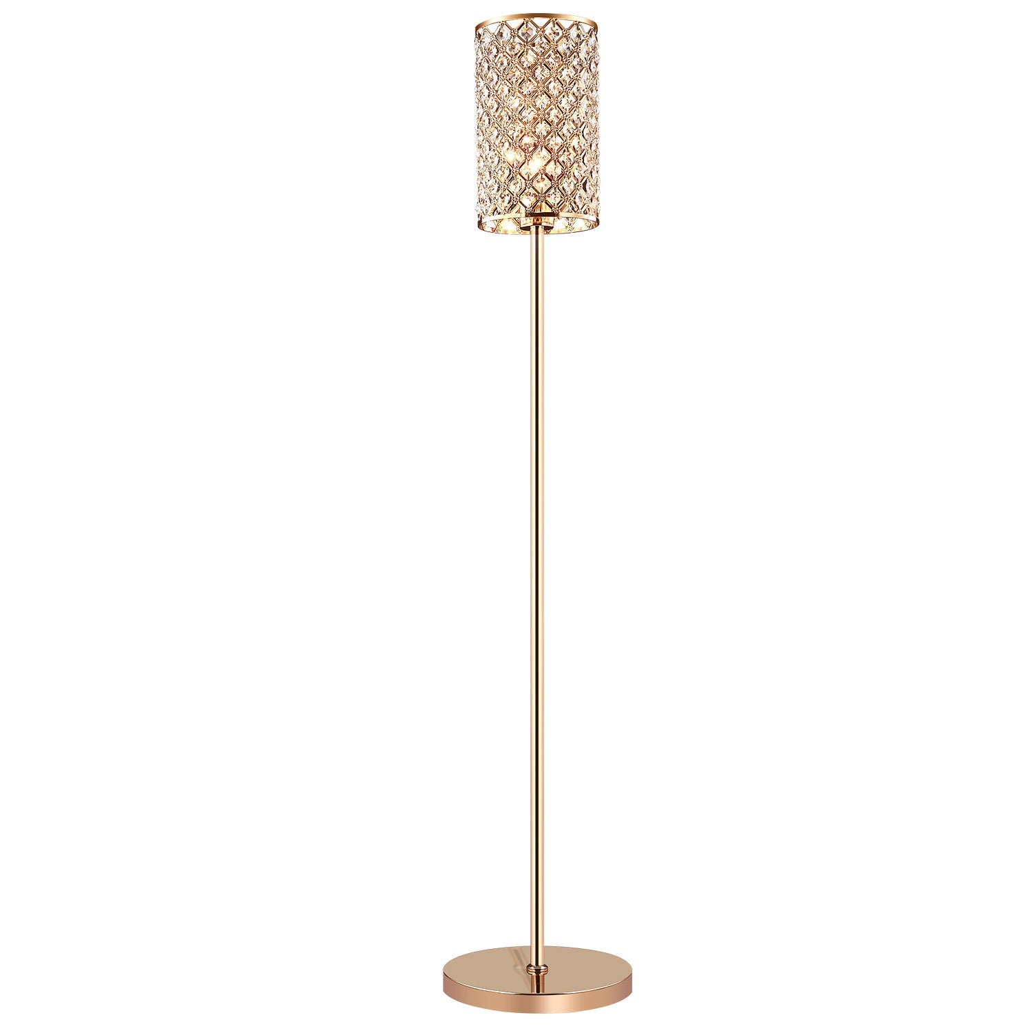 Modern Luxury Iron Crystal Cylinder Floor Lamp for Living Room  

Elevate your living space with this Modern Luxury Iron Crystal Cylinder Floor Lamp. Designed to enhance any decor, this elegant standing floor lamp features a stunning crystal cylinder and