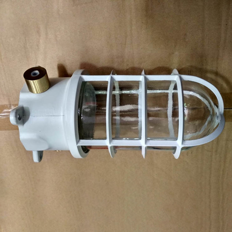 Contemporary Industrial Waterproof Aluminum Alloy Semi-Flush Mount Ceiling Light for Outdoor Patio
